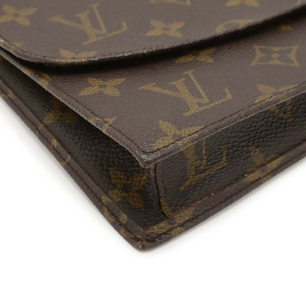 LOUIS VUITTON Authentic Brown Monogram Pochette Pouch - Picture 4 of 8